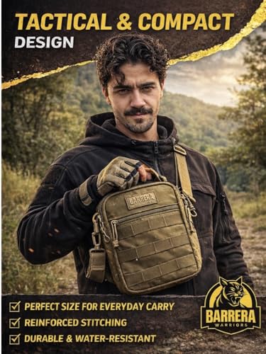 Tactical Sling Bag, EDC Sling Backpack with MOLLE, Small Military Crossbody Tactical Pack, Compact Everyday Carry Bag for Travel, Hiking, Outdoor, Water Resistant (Coyote Brown) - color: Coyote Brown