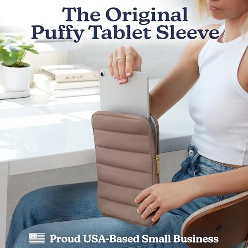 Vandel Puffy iPad Sleeve 11 Inch, Tablet Sleeve, iPad Bag, Tablet Pouch - color: f. Latte, size: 9-11 Inch