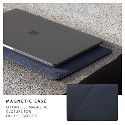 Native Union Stow Slim for MacBook Air 13” (2018 & Later), MacBook Pro 13” (2016 & Later) – Premium MacBook Sleeve with Easy-Access Magnetic Closure (Indigo) - color: Indigo, size: 14"
