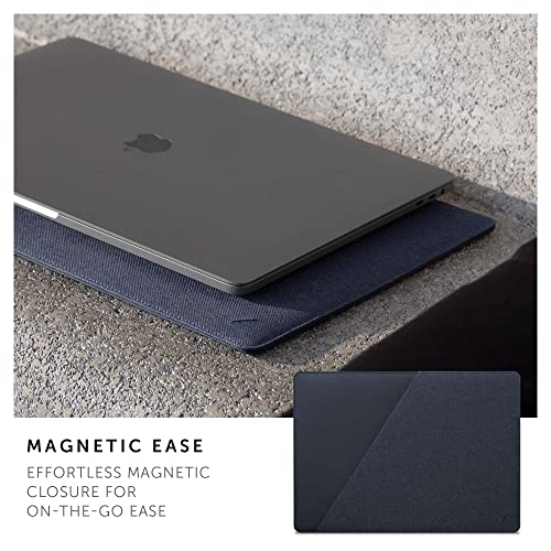 NATIVE UNION Stow Slim for MacBook Air 15" (2023) and MacBook Pro 16” (2021-2024) – Premium MacBook Sleeve with Easy-Access Magnetic Closure (Indigo) - color: Indigo, size: 16"