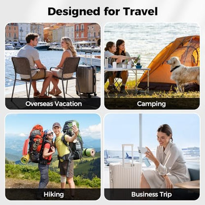 HONKID Travel Vacuum Bags with Pump 25L Compression Packing Cubes for Carry On Suitcases Backpack Luggage Odor & Waterproof Anti-Rip Reusable Vacuum Seal Bags for Clothing Travel Essentials - 3 Pack
