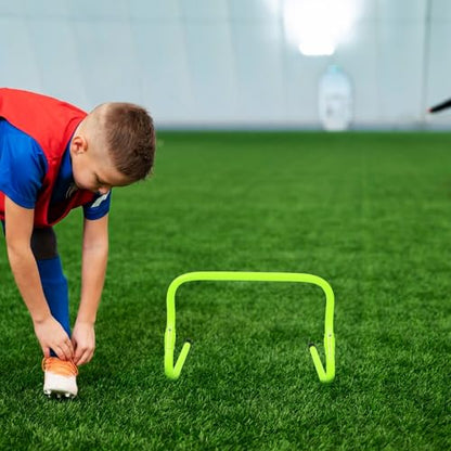 NOLITOY Adjustable Height Agility Hurdles Training Equipment PVC Plastic Speed Hurdles for Football and Basketball Foldable Sports Track for Sports Practice