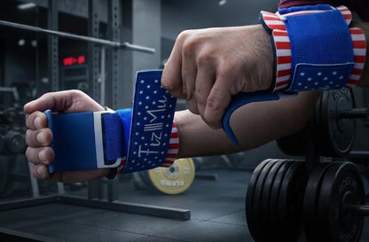 Heavy Duty Lifting Hooks with Wrist Support (Pair) - Nylon Weightlifting Hooks for Deadlifts, Pull Ups, Rows & Shrugs - Durable Straps with Cushioned Wrist Padding