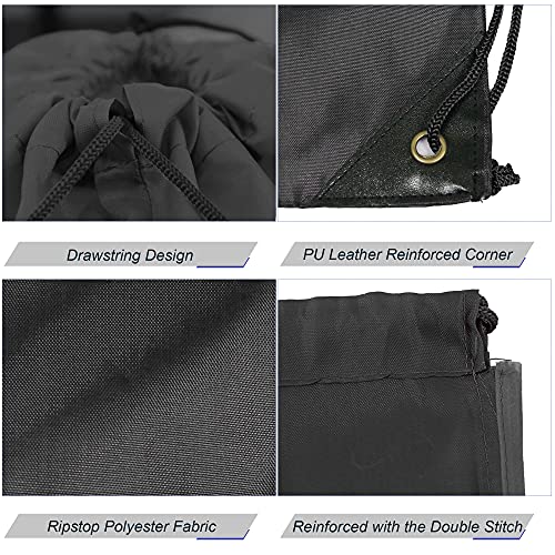BeeGreen Drawstring Backpack Bags 20,30,50 Packs Reflective String Bags for Gym Sport Trip Cinch Sack DIY for Women Men - color: Black