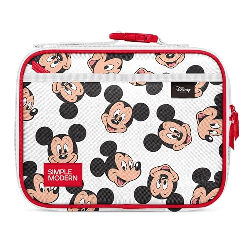 Simple Modern Disney Kids Lunch Box for School | Reusable Insulated Lunch Bag for Toddler, Girl, and Boy | Meal Containers with Exterior & Interior Pockets | Hadley Collection | Mickey Mouse Fun - color: Disney: Mickey Mouse Fun
