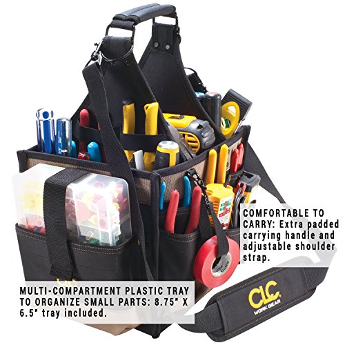 CLC Custom LeatherCraft 1528 Large Electrical and Maintenance Tool Carrier, Black - style: 11-inch Toolbox