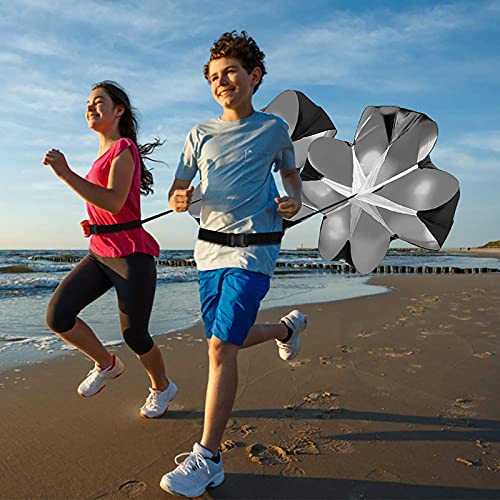 Resistance Parachute Running Umbrella, Speed Resistance Training Parachute Equipment, Resistance Training Tool, with Adjustable Strap/Carry Bag