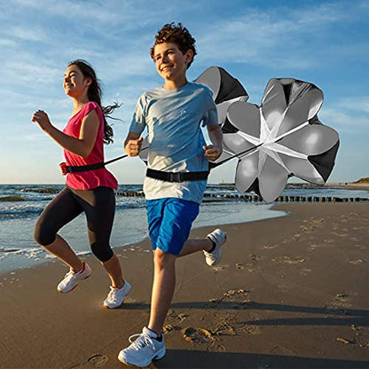 Resistance Parachute Running Umbrella, Speed Resistance Training Parachute Equipment, Resistance Training Tool, with Adjustable Strap/Carry Bag