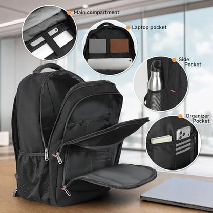 Airlex Custom Laptop Backpack Bulk 25-3000 Pack, Personalized Business Computer Backpack with Logo, 17 Inch Water Resistant Anti Theft Travel Bag for Office, School, College & Corporate Gifts