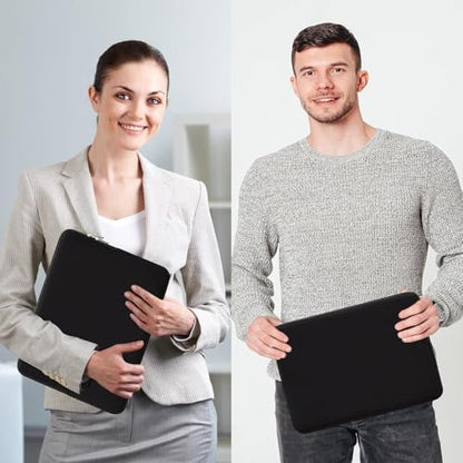 RAINYEAR 14 Inch Laptop Sleeve Case Protective Soft Padded Zipper Cover Carrying Computer Bag Compatible with 14“ Chromebook Computer Notebook for Dell HP ThinkPad Lenovo Acer(Black) - color: Black, size: 14"