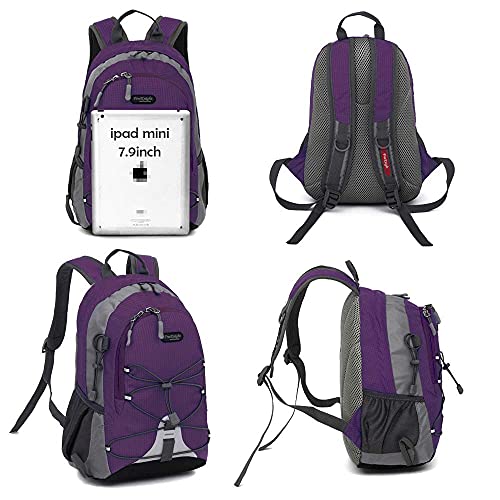 Bseash 10L Small Hiking Backpack for Kids Ages 3-6 Girls Boys Under 4 feet - color: Purple
