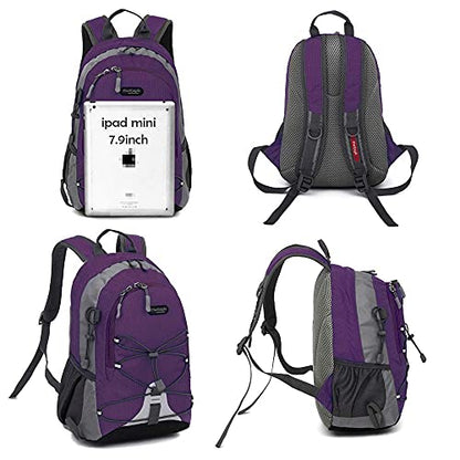 Bseash 10L Small Hiking Backpack for Kids Ages 3-6 Girls Boys Under 4 feet - color: Purple