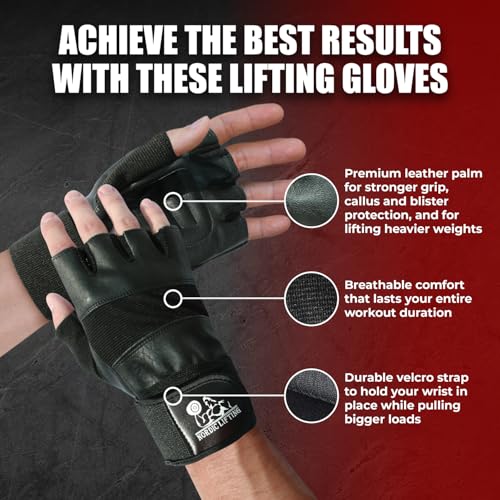 Nordic Lifting Weight Lifting Gloves with 12" Wrist Wraps – Workout Gloves with Wrist Support for Men & Women, Cross Training, Powerlifting, Gym & Fitness Protection, Durable Grip & Comfort Fit - size: X-Small