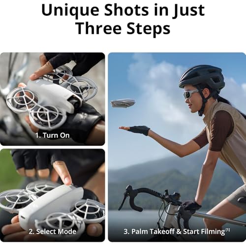 DJI Neo Drone Fly More Combo With 3 Batteries and RC-N3 Remote Bundle with 2 YR CPS Enhanced Protection Pack, Tech Smart USA Drone Essentials Plus Software Bundle, Landing Pad & Backpack