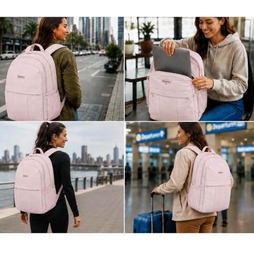 Reebok Backpack - Multipurpose Lightweight Carry On Everyday Laptop Gym Travel Commuter Backpack, Regan II Ashen Lilac - color: Regan II Ashen Lilac