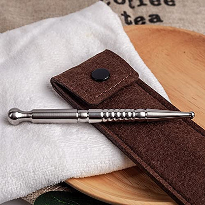 FeelFree Sport Deep Tissue Massage Tool-Stainless Steel Acupuncture Pen-Trigger Point Massage Relief Pain Therapy Tools Full Body Relaxing Trigger Self-Massage Acupressure Bar (B) - style: B