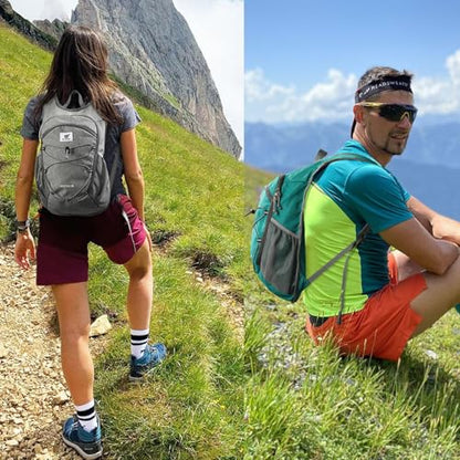 SKYSPER 15L/20L Foldable Hiking Backpack Lightweight Packable Travel Daypack with Chest Strap Small Folding Pack for Walking - color: Purple, size: 20l