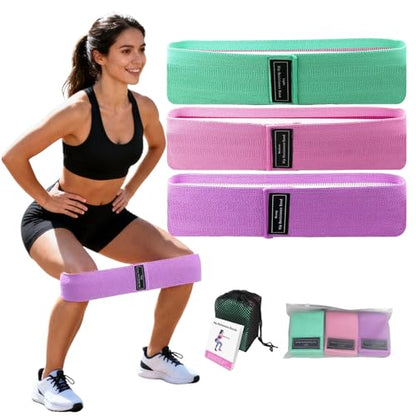 3 PCS Resistances Bands, Yoga Fitness Elastic Resistances Bands Set, Workout for Booty Legs, Elastic Pilates Flexbands - color: 3-pack (1 green + 1 pink + 1 purple)