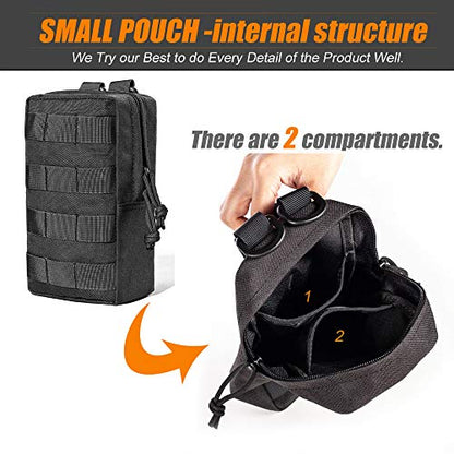 Upgraded Sports Water Bottles Pouch Bag, Tactical Drawstring Molle Water Bottle Holder Tactical Pouches, Travel Mesh Water Bottle Bag Tactical Hydration Carrier - color: 3 Molle Pouch