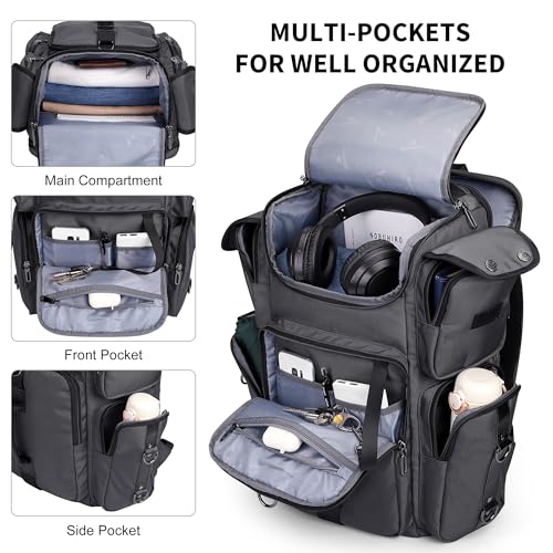 WITZMAN Travel Backpack for Men Carry-on Laptop Backpack Fit 16 Inch Airline Approved for Traveling,Casual,Commuting(B744 Silvery Grey) - color: Silvery Grey