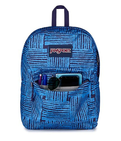 JanSport SuperBreak One Backpack - Durable, Lightweight Bag with 1 Main Compartment, Front Utility Pocket with Built-in Organizer, Premium Backpack, Threaded - color: Threaded