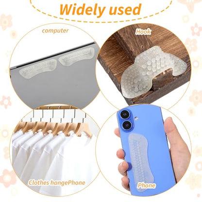 4 Pcs Shoulder Bag Straps Gripper Anti-Slip, Silicone Purse Shoulder Strap Grippers for Bags, Non-Slip Convex Dots Strap Gripper Holder for Men, Women Handbag Gummy - color: clear