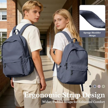 Middle School Backpack for Teen Girls,Cute College Backpack for Women,High School Bag,Travel Rucksack Casual Daypack,Bookbag - color: A6-blue Purple
