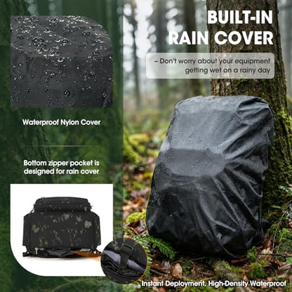 RAINSMORE Lightweight Running Hydration Backpack with 2L Water Bladder | Insulated Military Daypack Waterproof Hiking Pack Comfortable & Durable Tactical Chest Rig Men Women Cycling Vest