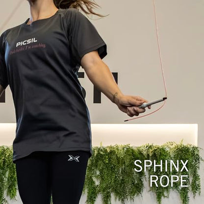 PICSIL - Sphinx Rope | 360° Spin Jump Rope | Dual Bearing System | Fast & Lightweight for Fitness, Cross Training Boxing | Adjustable Cable| Double Rolling | - color: Aqua