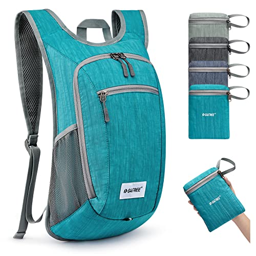 G4Free 10L/15L Hiking Backpack Lightweight Packable Hiking Daypack Small Travel Outdoor Foldable Shoulder Bag - color: Teal Blue, size: 15L