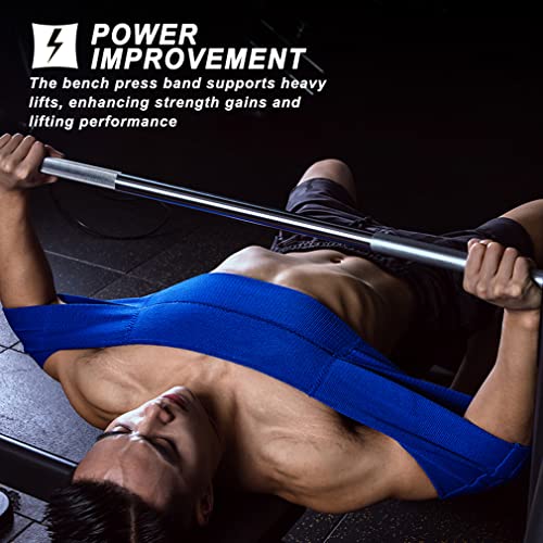 LARA STAR Bench Press Power Resistance Band, Bench Power Weight Lifting Training Fitness Increase Strength Push Up Gym Workout - color: Blue(Tension:140-200lb)
