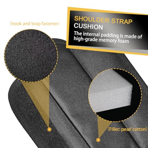 Shoulder Strap Pad Universal Shoulder Relief Pad Black Decompression Air Cushions, Guitar, Safety Belt, Camera