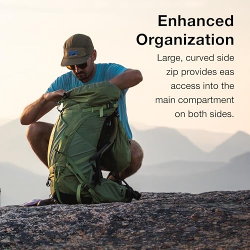 Osprey Atmos AG 65L Men's Backpacking Backpack, Black, L/XL - color: Black, size: Large-X-Large