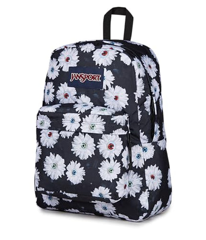JanSport SuperBreak Plus Backpack with Padded 15-inch Laptop Sleeve and Integrated Bottle Pocket - Spacious and Durable Daypack for Work and Travel - Eyeball Blossom - color: Eyeball Blossom