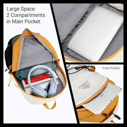 25L Lightweight Backpack for Cycling or Hiking, Hydration Pack Water Resistant,Climbing Backpack for Men Women (White and Black) - color: White and Black