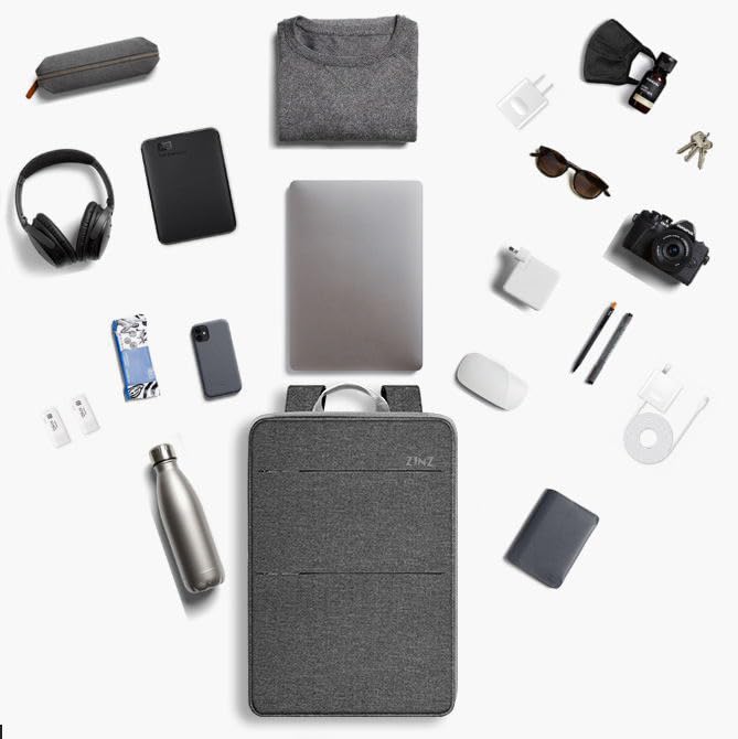 ZINZ Slim & Expandable Laptop Backpack 15 15.6 16 Inch Case, Water Resistant Travel Backpack Compatible with MacBook Pro/Neo 16" 15", Dell XPS 15 16 and Most 15" 15.6" 16" Notebooks，D01G02 - color: D01g02, size: 15"-16"
