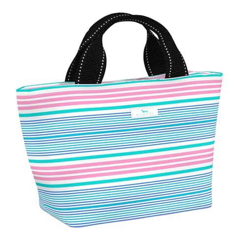 SCOUT Nooner Insulated Lunch Box for Women with 6 Can Capacity - Lightweight Work Lunch Bag for Teachers and Nurses - Soft Cooler for Beach Travel and Picnic - color: Pool Mccartney