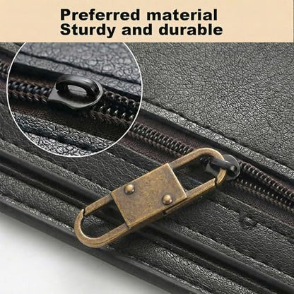 MILAKE 10 Pcs Premium Anti-Theft Zipper Lock, Small Clips for Bags, Backpacks, Purses, Luggage, Zipper Pull Replacement, Durable Multi-Color Set for Travelers, Hikers, and Daily Commuters (Bronze) - color: bronze
