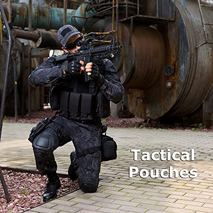 Molle Water Bottle Holder, Tactical Molle Water Bottle Pouch, Tactical Backpack Attachment Pouches - color: Grey