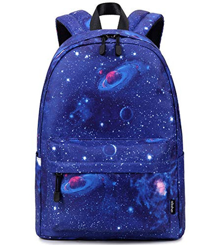 abshoo Lightweight Water Resistant Rainbow Backpacks For Teen Girls Boys School Bookbags (Galaxy E) - color: Galaxy E