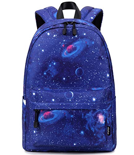abshoo Lightweight Water Resistant Rainbow Backpacks For Teen Girls Boys School Bookbags (Galaxy E) - color: Galaxy E