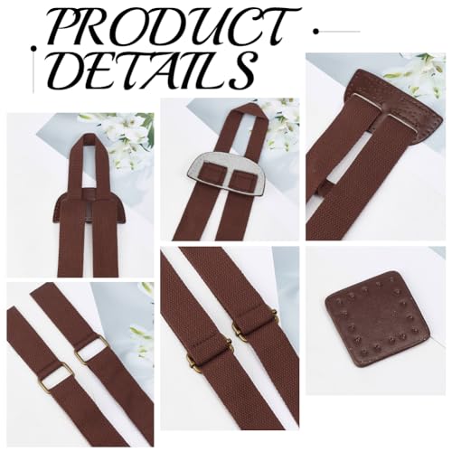 PU Leather Canvas Shoulder Strap Sewing Mount Belts Backpack Straps Replacement Adjustable for Backpacks Rucksack Daypack Laptop Back Pack Business Work Bag Travel Study DIY Craft(Black) - color: Brown