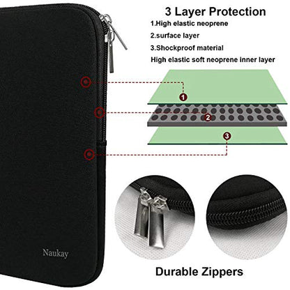 Laptop Sleeve Case 14 Inch, Resistant Neoprene Sleeve/Notebook Computer Pocket Case/Tablet Briefcase Carrying Bag for inch HP, Lenovo, Asus Notebook, Ultrabook, Black - color: Black, size: 14 inch