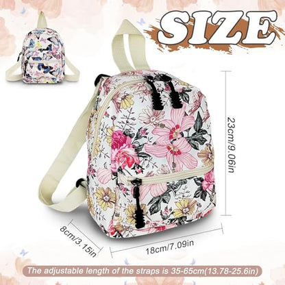 Small Backpack for Women and Girls, Mini Backpack Purse Stylish Cute Backpacks Casual Womens Backpacks with 2 Pockets (Butterfly) - color: Butterfly