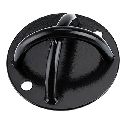 Hipiwe Ceiling Anchor Wall Mount Bracket for Suspension Straps, Gymnastic Rings, Aerial Yoga Swing & Hammock, Resistance Band, Battle Rope - color: Black