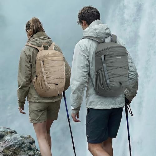 G4Free Hiking Backpack for Women Men 20L Lightweight Travel Backpacks Daypack Outdoor Daily Camping, Dark Gray-green - color: Dark Gray-green