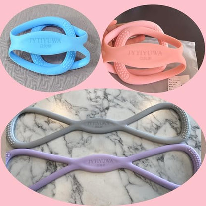 Resistance Bands with Handles,Figure 8 Resistance Band Elastic Fitness Bands Exercise Band for Home Yoga Gym Workout - color: Purple-15LB
