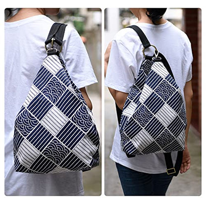 Black Butterfly Boho Small Backpack for Women, Casual Lightweight Daypack - color: Blue White