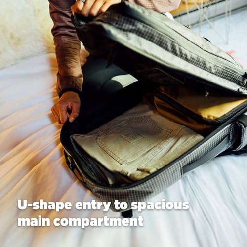 Topo Designs Global Travel Bag 30-40 Liter - Carry-on Compliant Versatile Pack, 3 Carry Options, External Laptop Sleeve (Eco-Friendly, 30L, Apex Pond Blue) - color: Apex Pond Blue, size: 30L