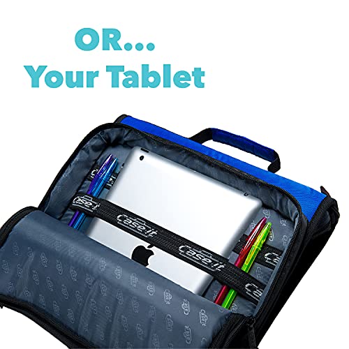Case-it School Zipper Binder | 2-Inch O-Rings | 350-Sheet | LT-007 Blue - color: Blue, size: 1 Pack